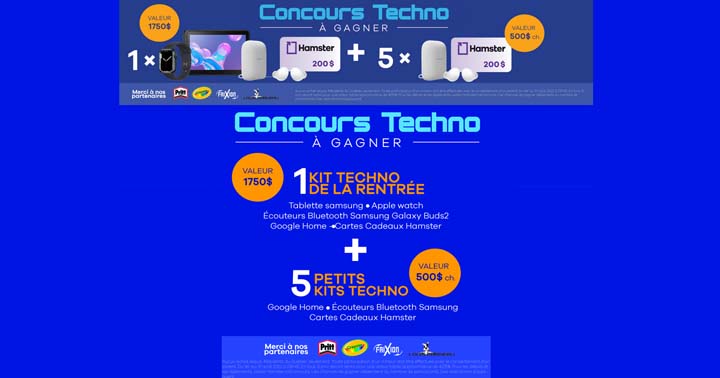 Concours Hamster La rentrée scolaire