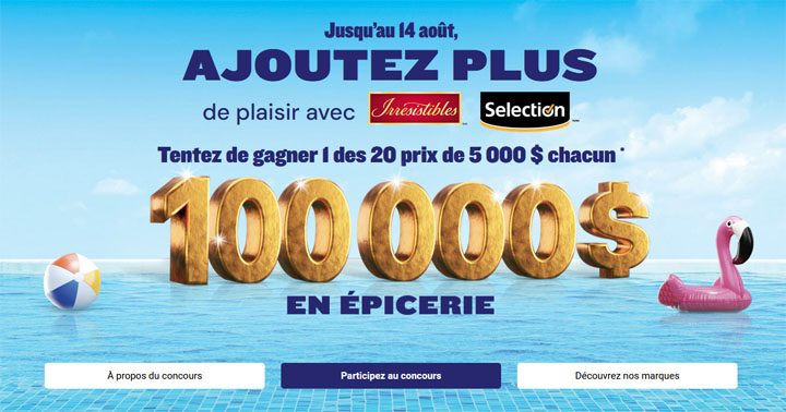 Concours Metro Ajoutez plus de plaisir avec Irresistibles et Selection