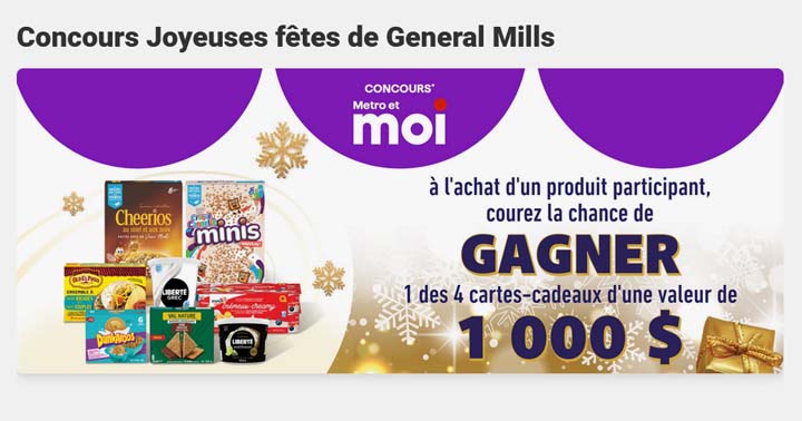 Concours Metro et General Mills