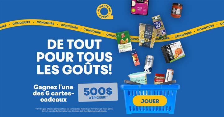 Concours Aliments du Québec De tout pour tous les goûts