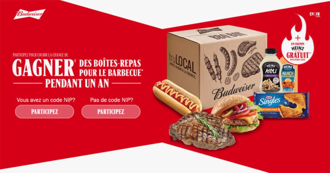 Concours Boîtes-repas barbecue de Budweiser