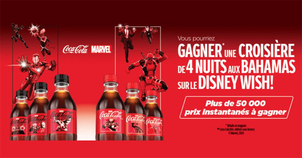 Concours Couche-Tard Coca-Cola Croisière Disney