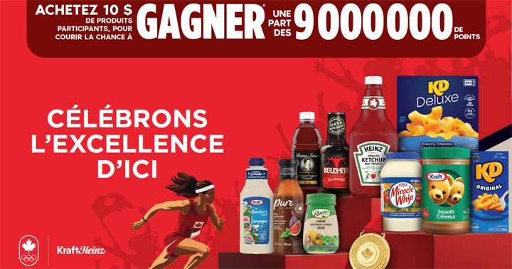 Concours Jeux olympiques de Kraft Heinz et Loblaws