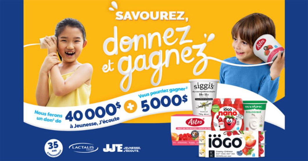 Concours Lactalis - Savourez, donnez et gagnez