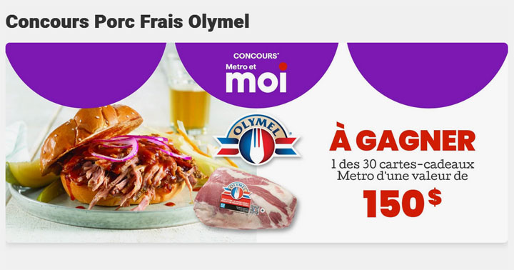 Concours Metro - Porc frais Olymel