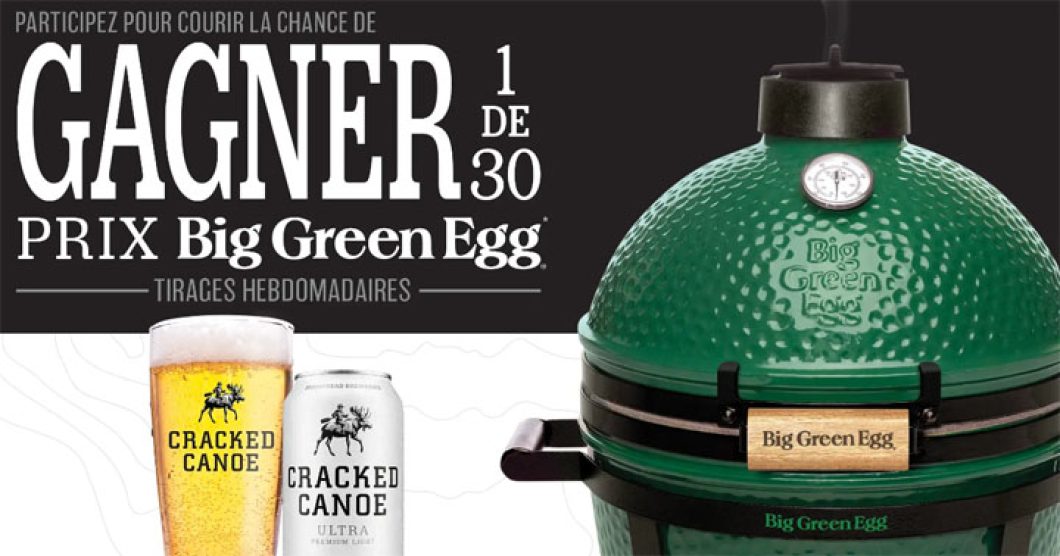 Concours Moosehead Cracked Canoe Big Green Egg