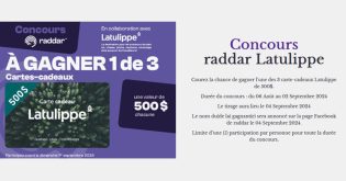 Concours Raddar Latulippe