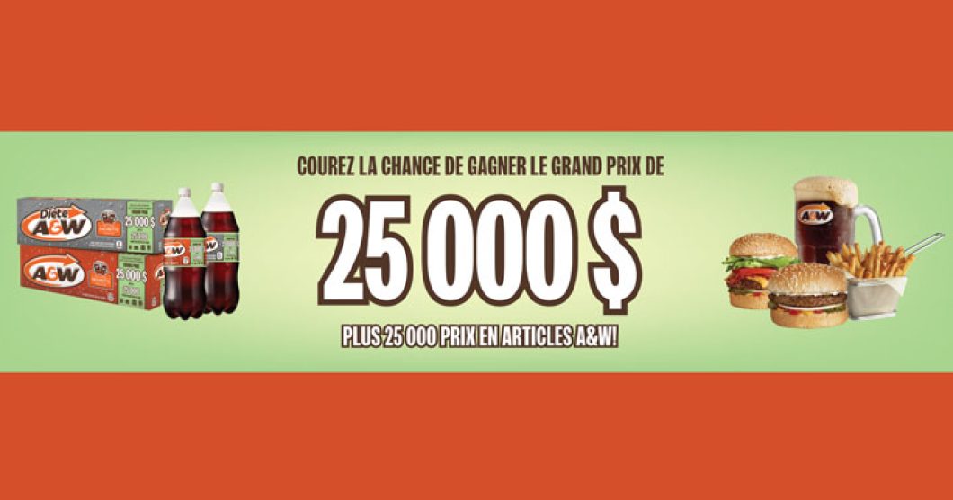 Concours Récompenses Root Beer A&W