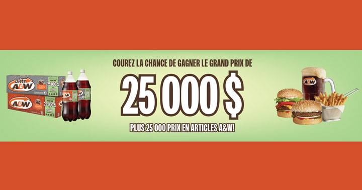 Concours Récompenses Root Beer A&W