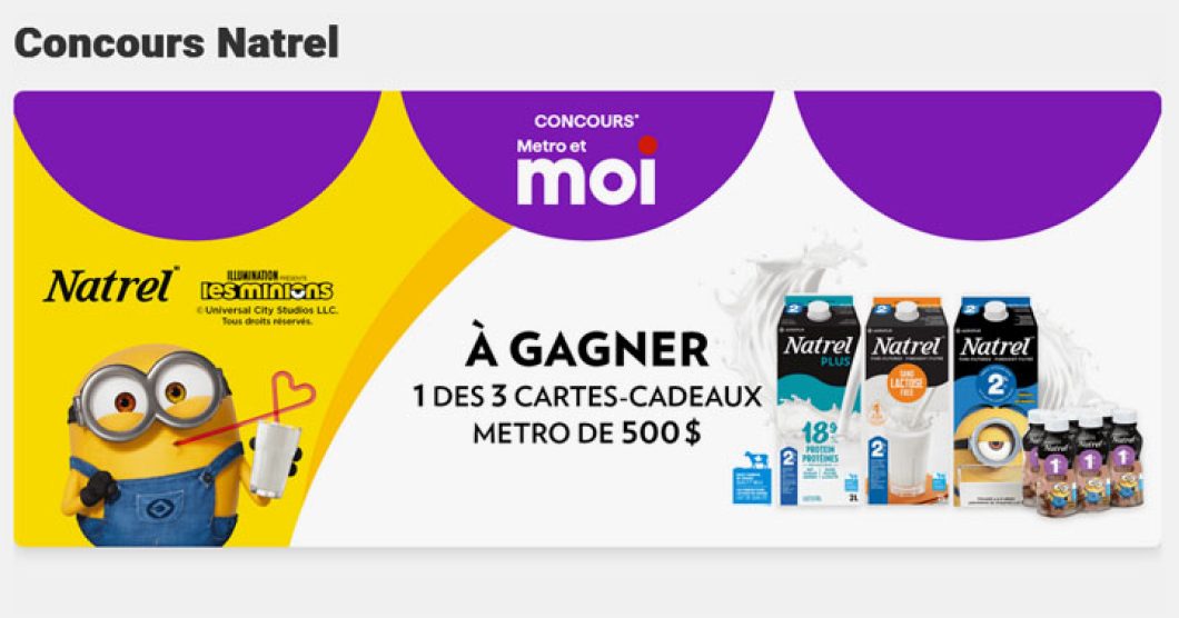 Concours Metro et Natrel