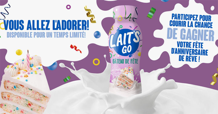 Concours Saputo - Gâteau de fête Lait’s Go