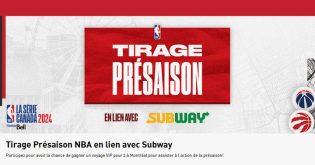 Concours Subway - Pré-saison de la NBA