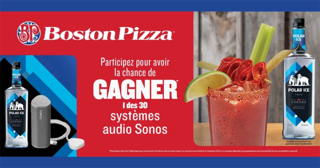 Concours Polar Ice Vodka et Boston Pizza - Compétition de Caesar