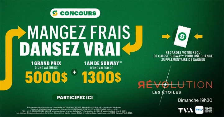 Concours TVA Révolution - Mangez frais, dansez vrai