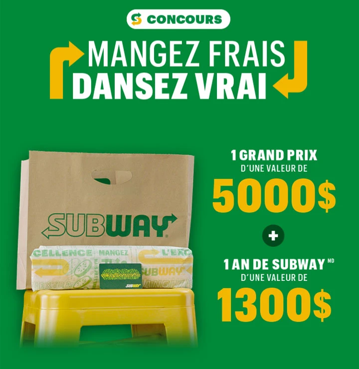 Prix du concours TVA Révolution - Mangez frais, dansez vrai