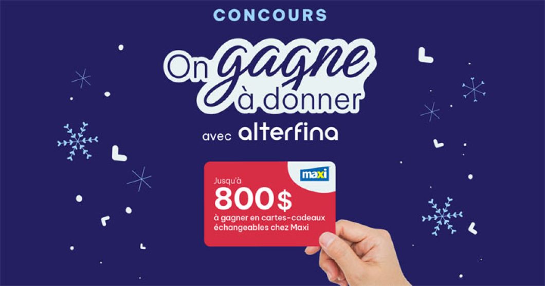 Concours Alterfina - On gagne à donner ensemble