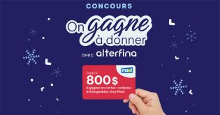 Concours Alterfina - On gagne à donner ensemble