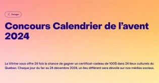 Concours La Vitrine - Calendrier de l'avent