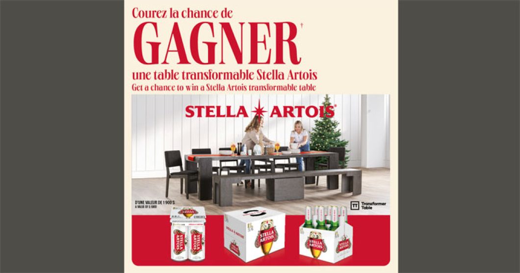 Concours Petro-Canada - Table Stella Artois