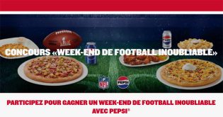 Concours Boston Pizza - Week-end inoubliable de football Pepsi