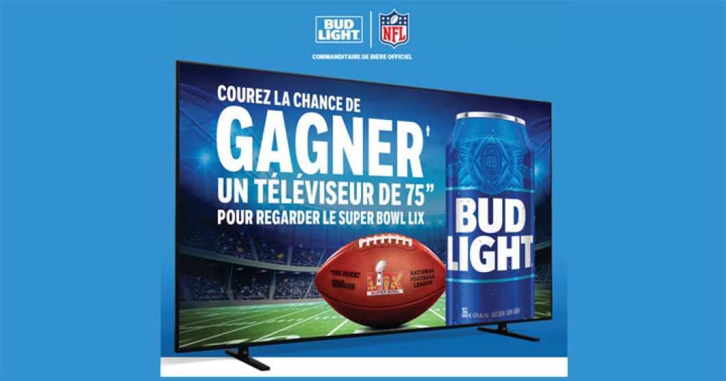 Concours Bud Light - TV Super Bowl