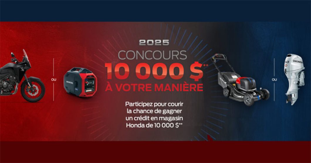 Concours Honda - Ensemble de produits quatre saisons