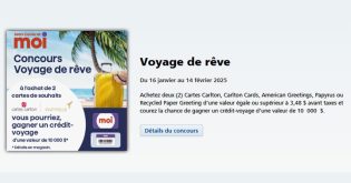 Concours Jean Coutu - Voyage de rêve