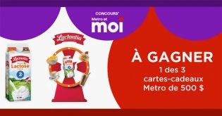 Concours Metro - Lactantia sans lactose