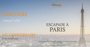 Concours 25e anniversaire de Voyages Traditours