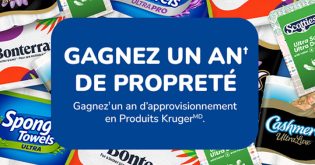 Concours Faites le plein avec les Produits Kruger