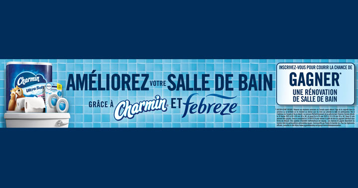 Concours Charmin et Febreze - Rafraîchissement de la salle de bain